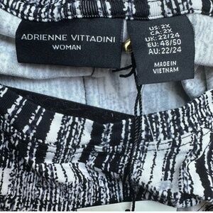 Adrienne Vittadini Monochrome Geometric Dress